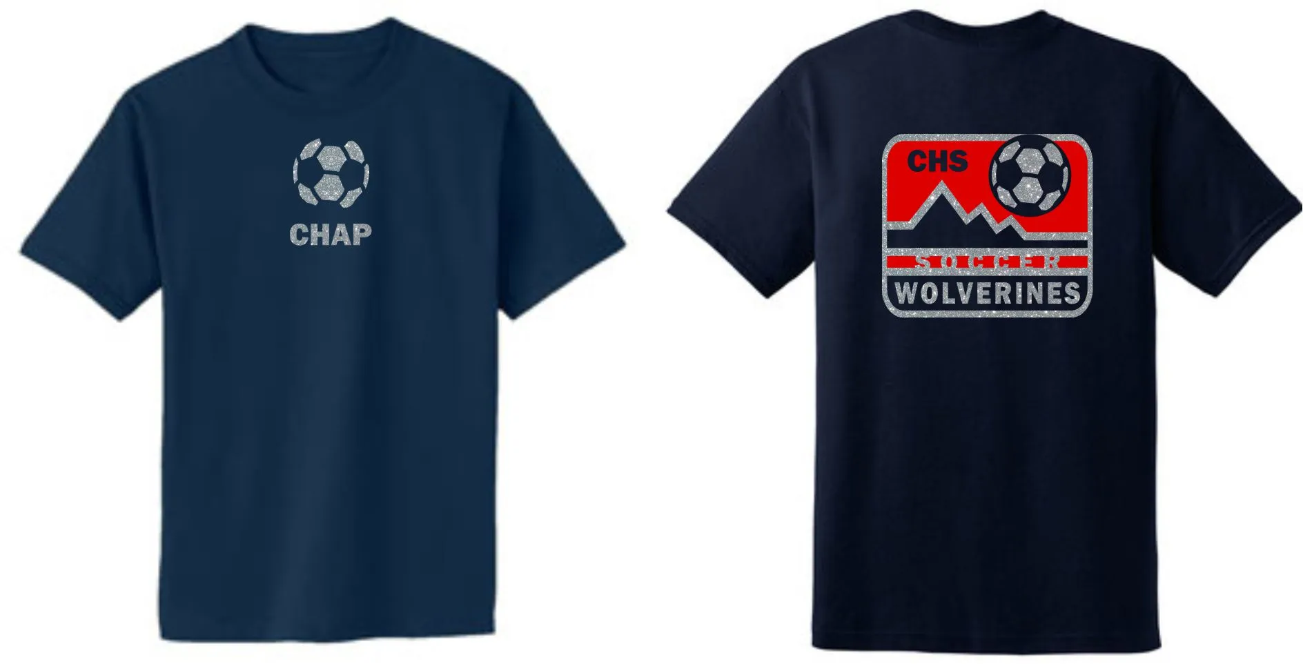 Chap Soccer Basic MOUNTAIN Tee- Matte or Glitter