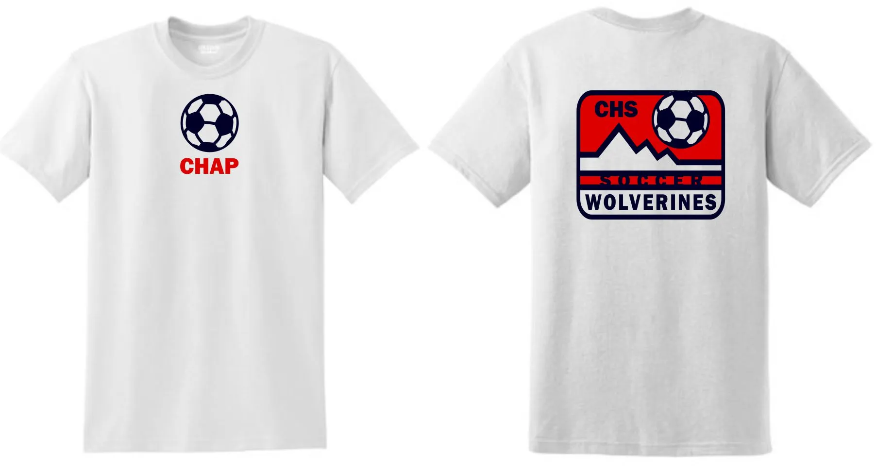 Chap Soccer Basic MOUNTAIN Tee- Matte or Glitter