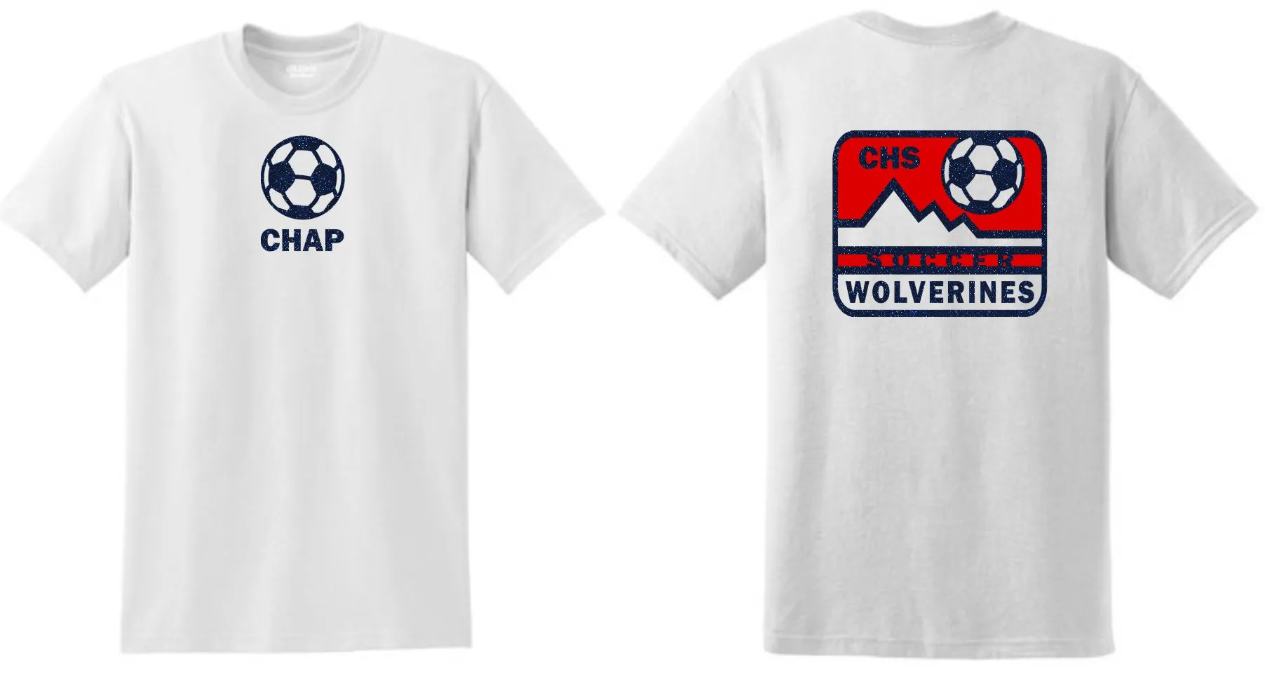 Chap Soccer Basic MOUNTAIN Tee- Matte or Glitter