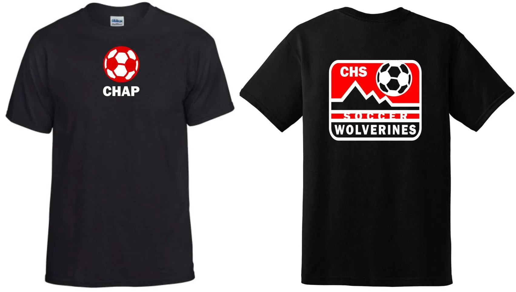 Chap Soccer Basic MOUNTAIN Tee- Matte or Glitter