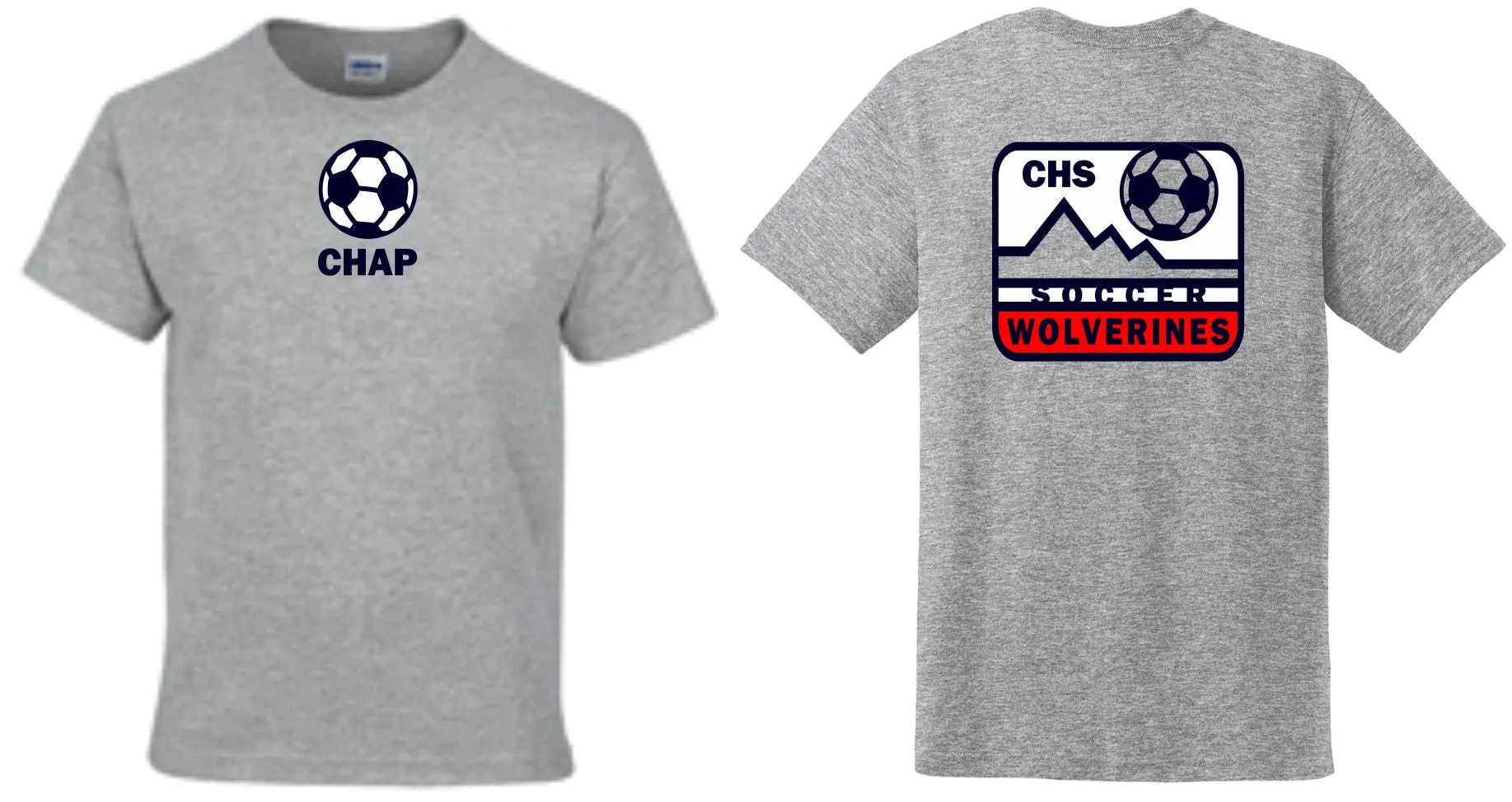 Chap Soccer Basic MOUNTAIN Tee- Matte or Glitter