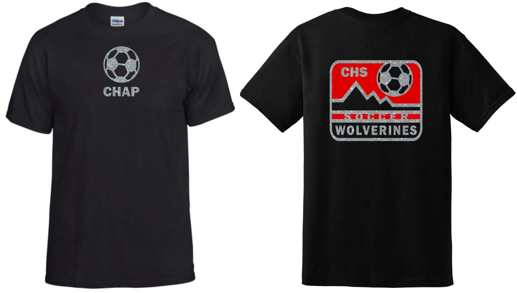 Chap Soccer Basic MOUNTAIN Tee- Matte or Glitter