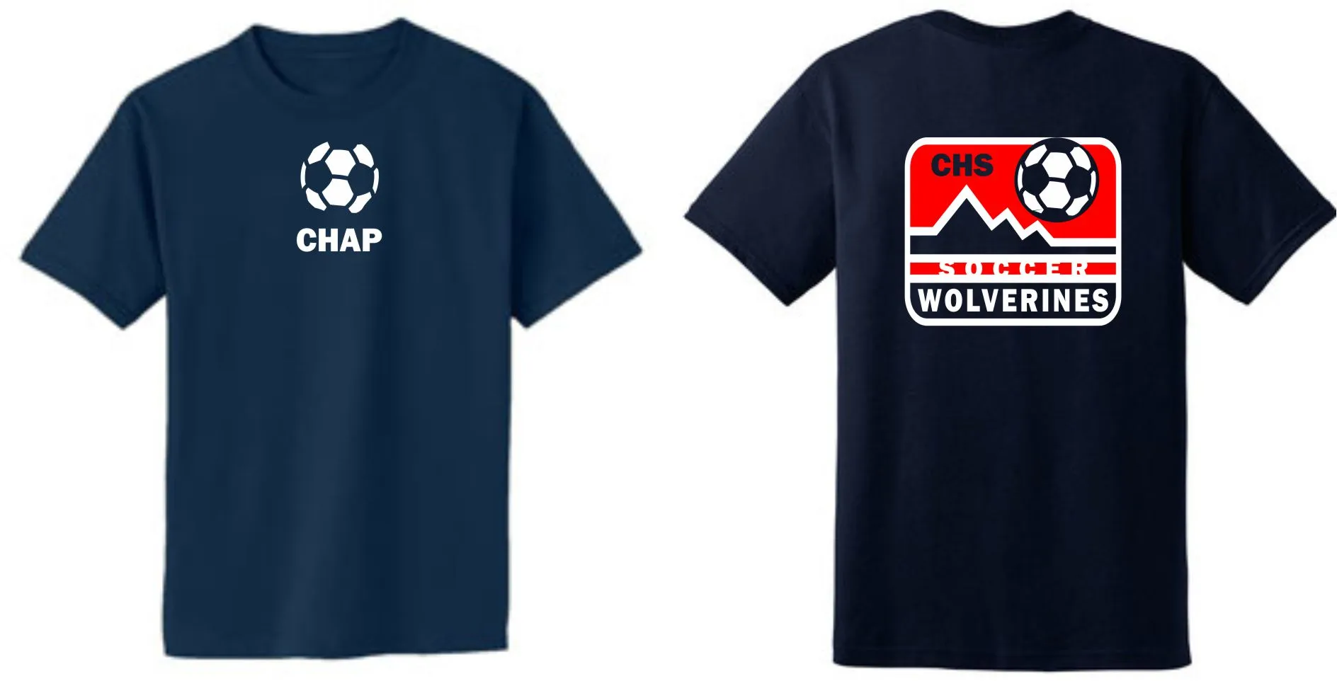 Chap Soccer Basic MOUNTAIN Tee- Matte or Glitter