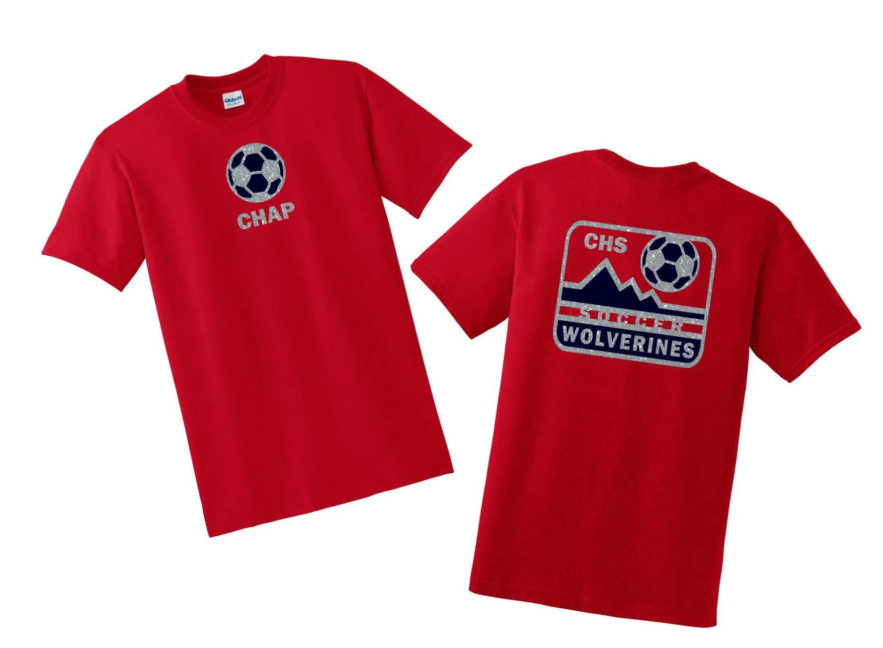 Chap Soccer Basic MOUNTAIN Tee- Matte or Glitter
