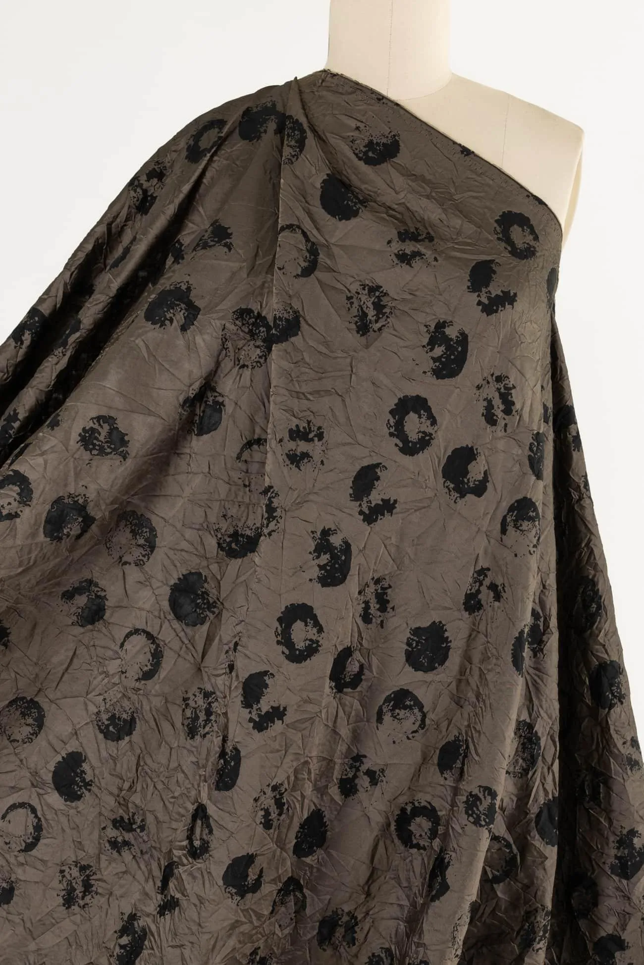 Cocoa Dot Jacquard Woven 2 units (1 yard)