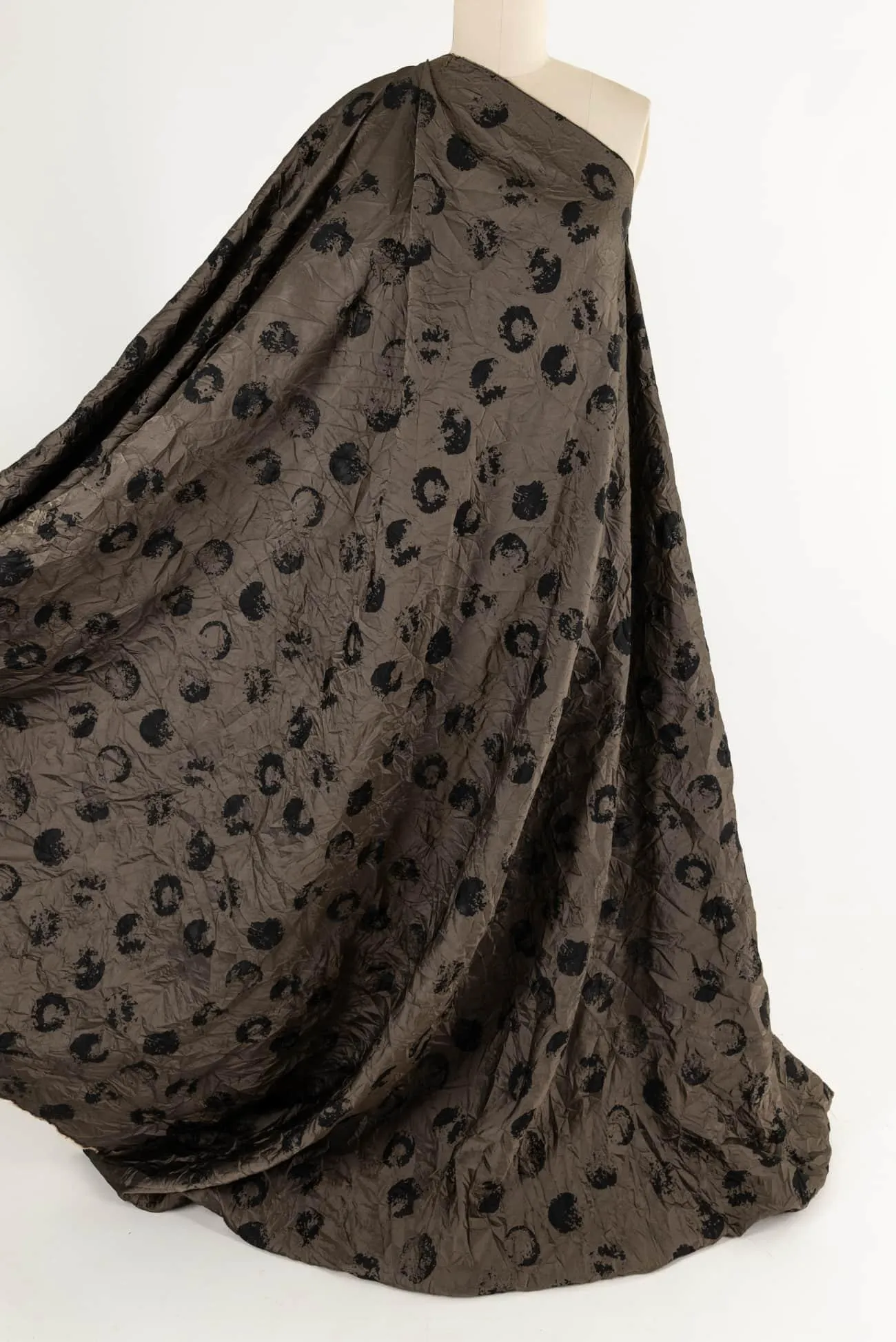 Cocoa Dot Jacquard Woven 2 units (1 yard)