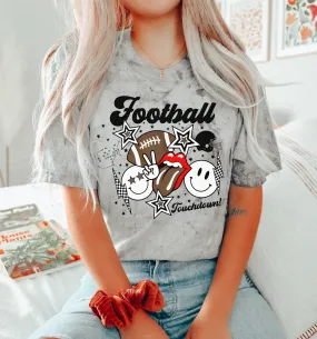 Comfort Colors Color Blast Football Tee/ Adult Tees / Vintage Inspired Tee Comfort Colors Color Blast Football Tee/ Adult Tees / Vintage Inspired Tee