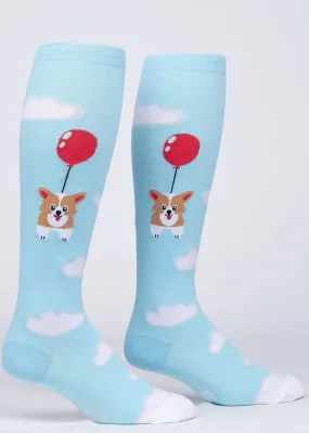 Corgi Balloon Stretch-It Knee Socks Corgi Balloon Stretch-It Knee Socks
