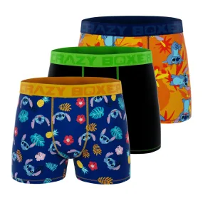 CRAZYBOXER Disney Tropical Stitch Men's Boxer Briefs (3 Pack) CRAZYBOXER Disney Tropical Stitch Men's Boxer Briefs (3 Pack)