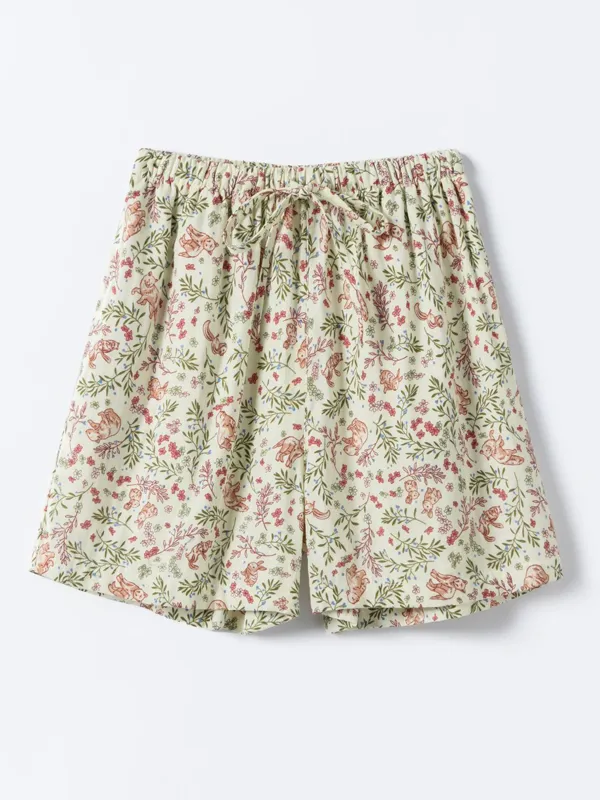 Cute Cartoon Print Pajama Pants