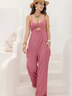 Cutout Scoop Neck Sleeveless Jumpsuit Cutout Scoop Neck Sleeveless Jumpsuit