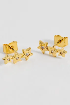 CZ Star Crawler Stud Earrings CZ Star Crawler Stud Earrings