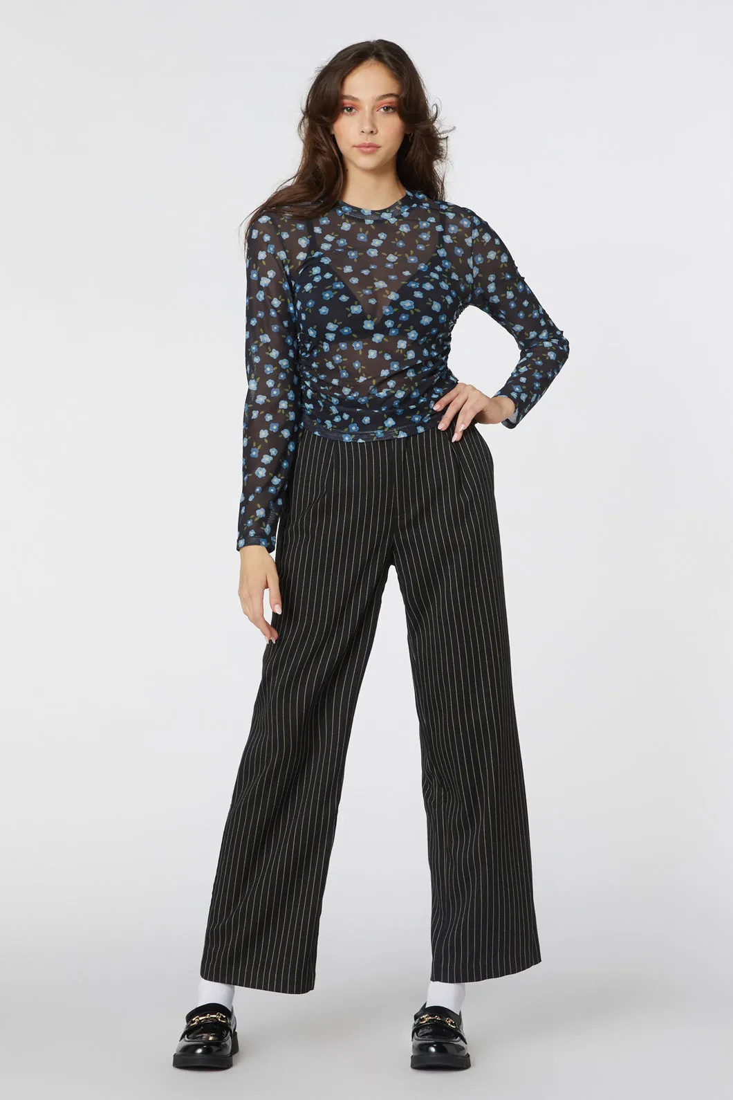 Danielle Ditsy Mesh Top