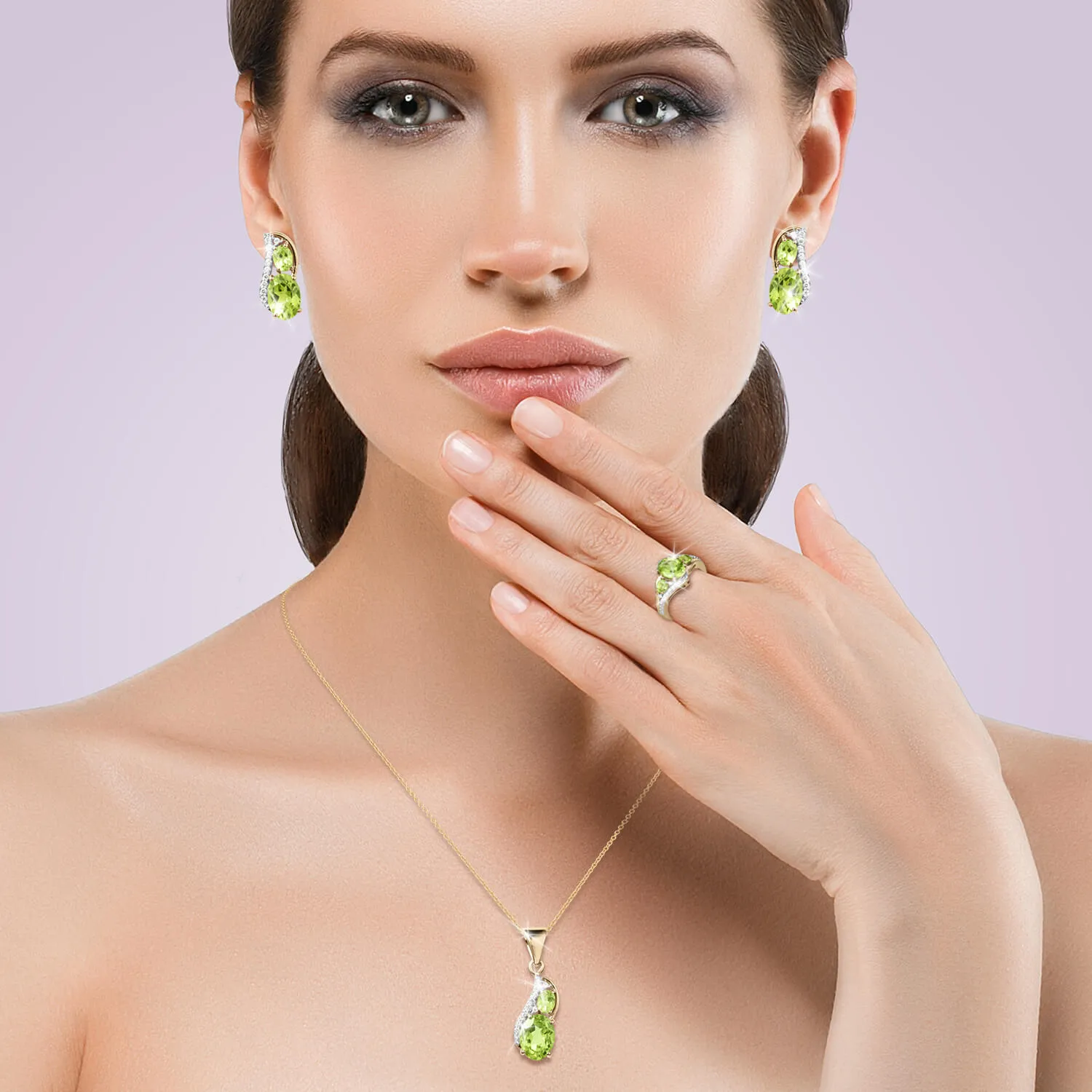 Dewdrop Peridot Double Collection