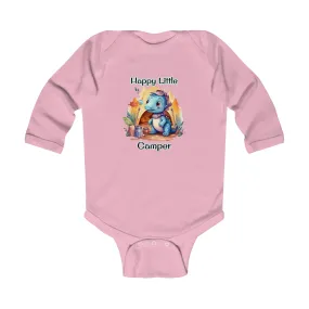 Dino Happy Little Camper Infant Long Sleeve Bodysuit Dino Happy Little Camper Infant Long Sleeve Bodysuit