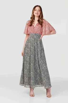 Ditsy Floral Flared Sleeve Maxi Dress Ditsy Floral Flared Sleeve Maxi Dress