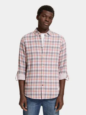 Double-faced check shirt Double-faced check shirt