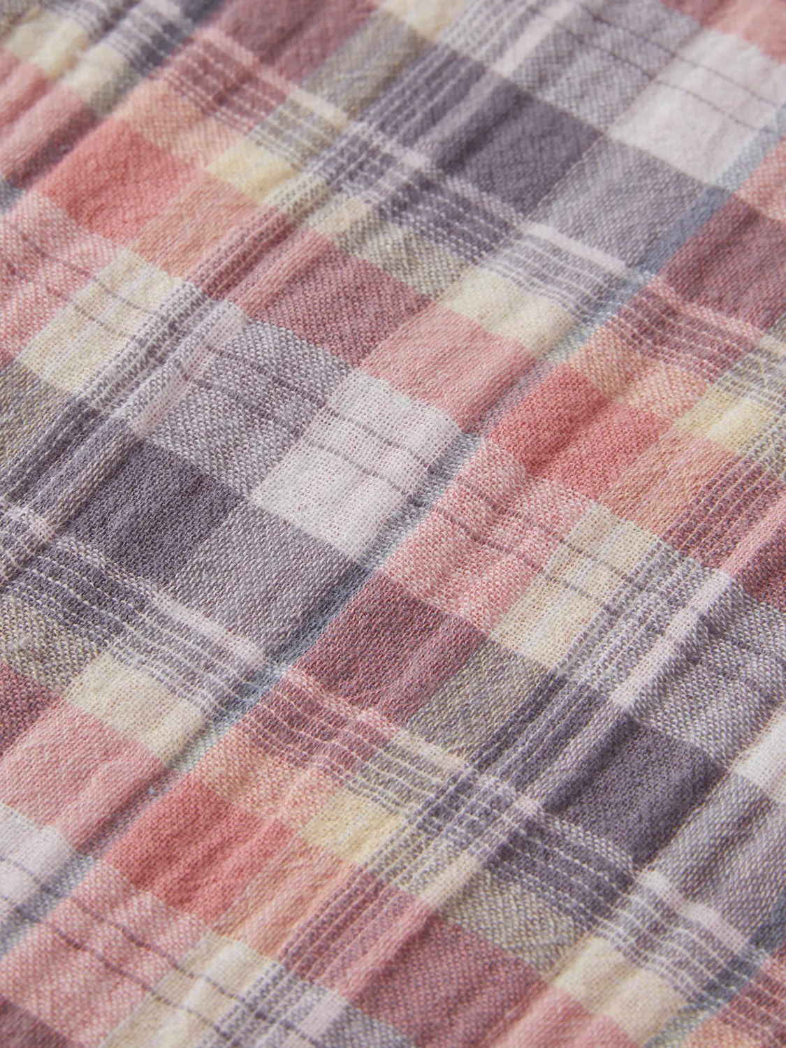 Double-faced check shirt
