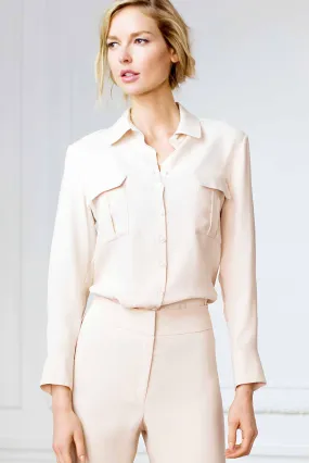 Double Pocket Blouse in Buff Double Pocket Blouse in Buff