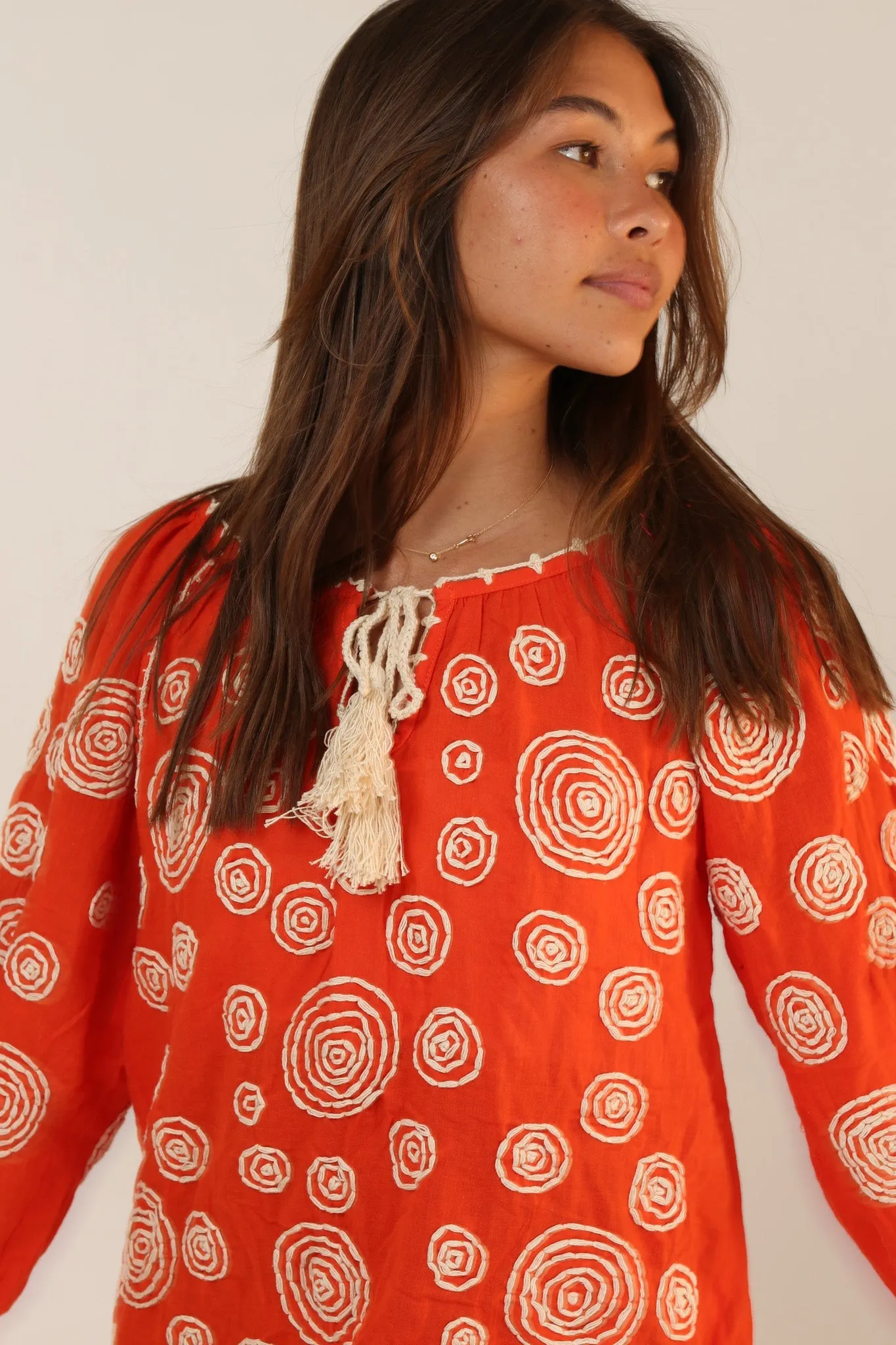 EMBROIDERED TOP AURELIE