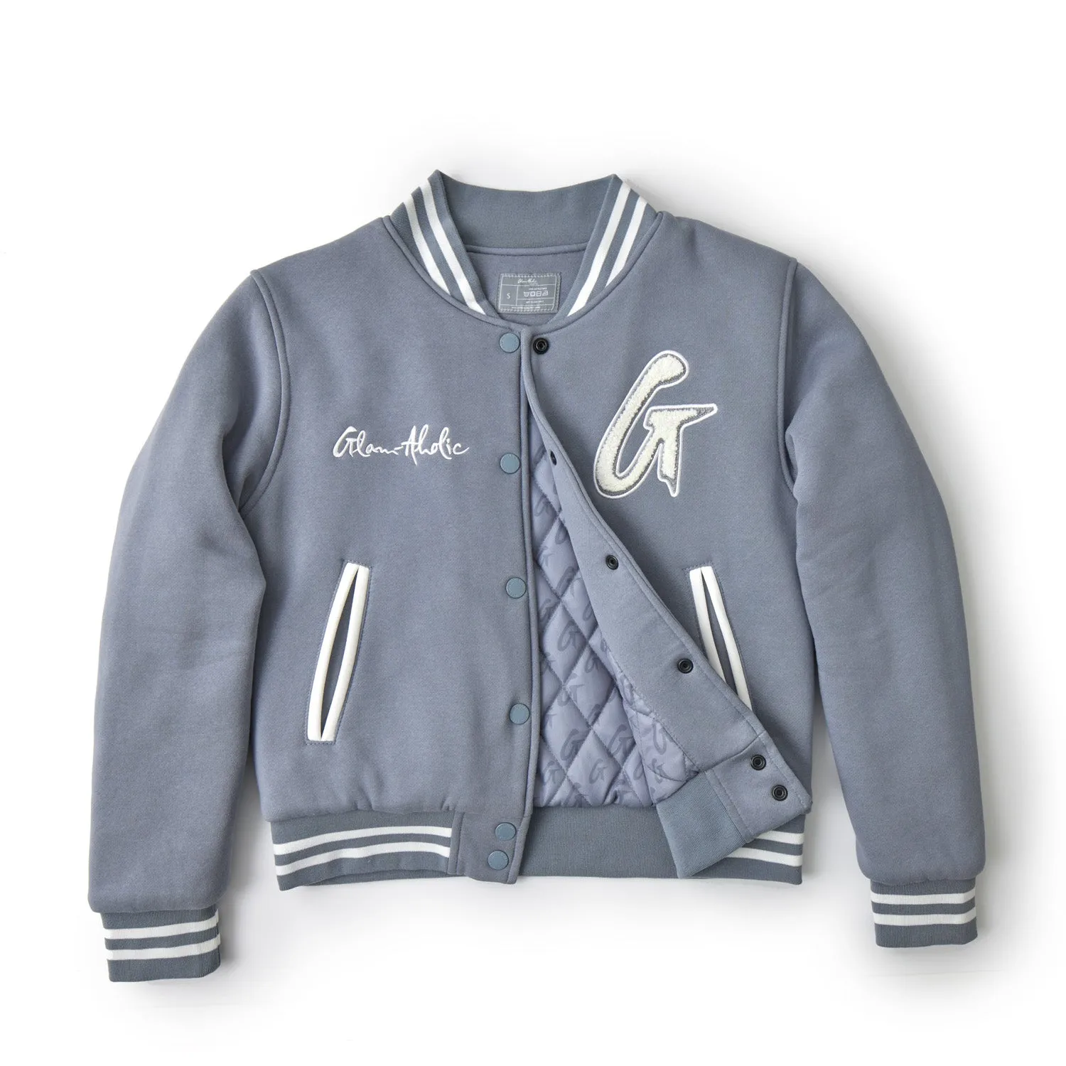ESSENTIAL VARSITY JACKET GRAY