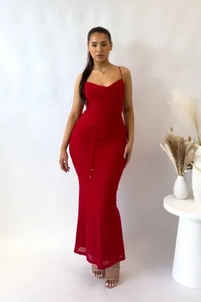 Evangeline Maxi Dress - Red Evangeline Maxi Dress - Red