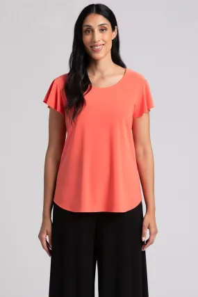 Flutter Top | Coral Flutter Top | Coral