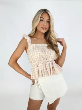 Gingham Ruffle Tank Gingham Ruffle Tank