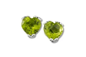 Glow Heart Earrings- Peridot Glow Heart Earrings- Peridot