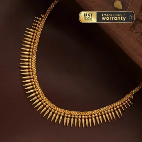 Gold tone mullamottu mala choker PP100123 Gold tone mullamottu mala choker PP100123