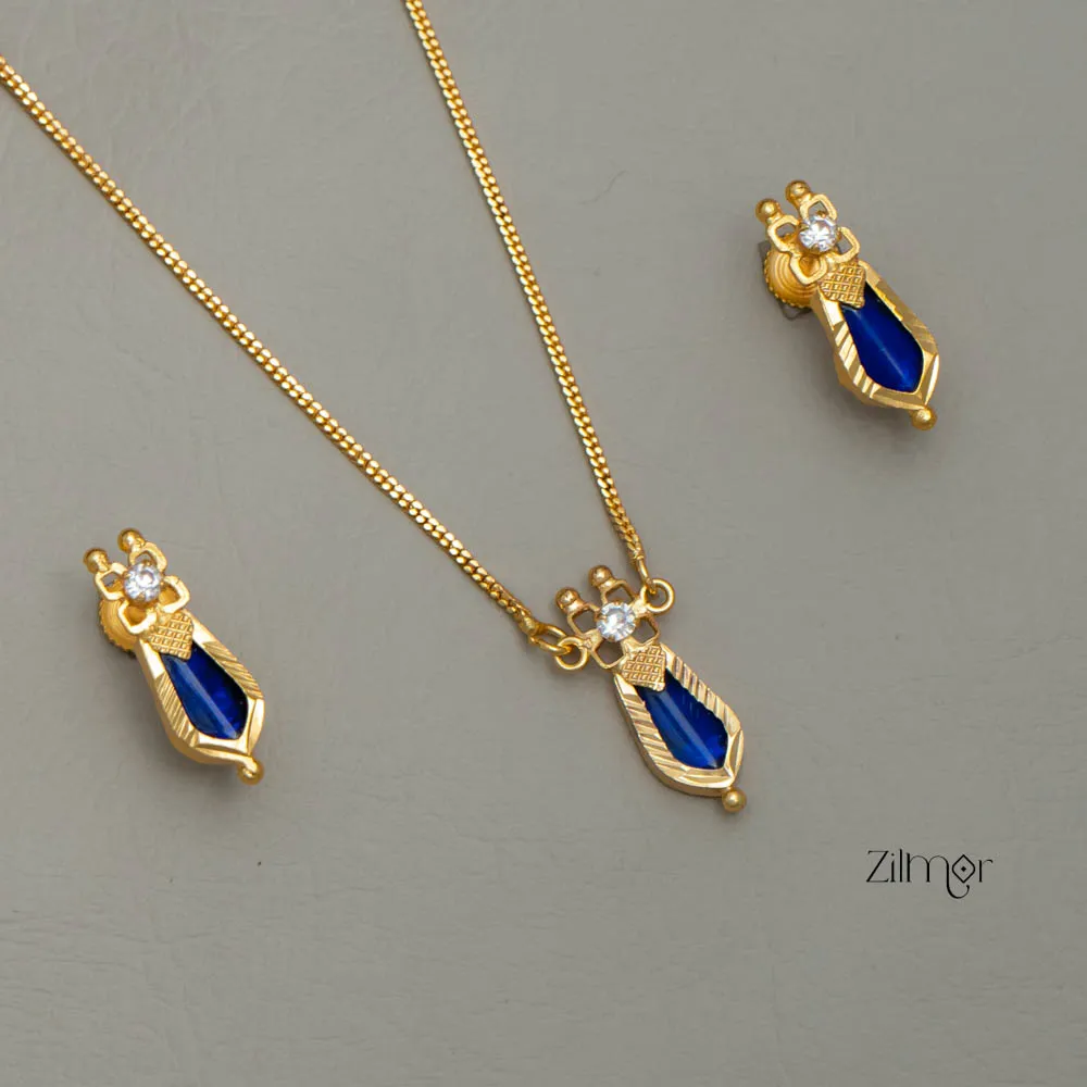 Gold toned simple Naga necklace  - TR10020