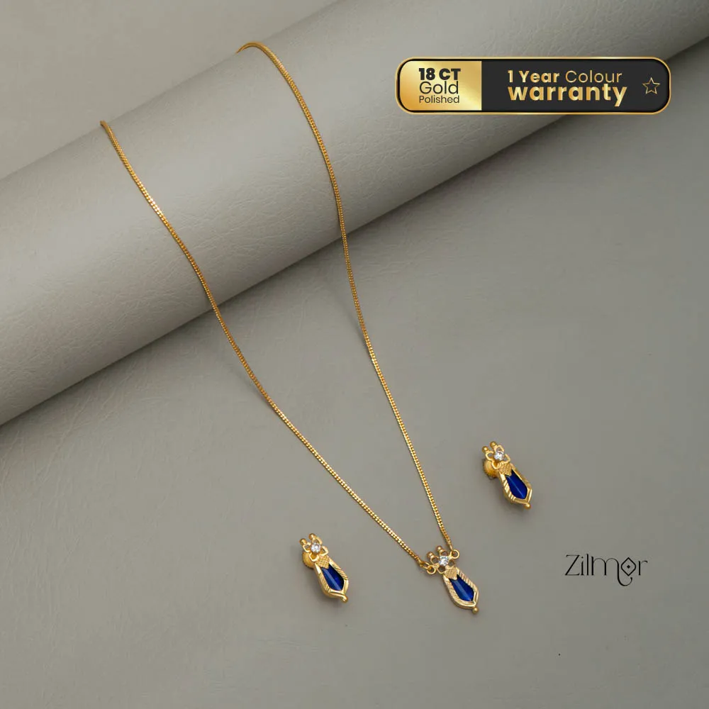 Gold toned simple Naga necklace  - TR10020