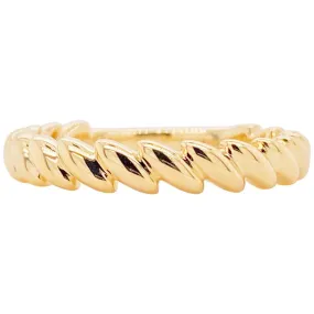 Golf Leaf Ring, 14 Karat Gold Twisted Leaf Band Golf Leaf Ring, 14 Karat Gold Twisted Leaf Band