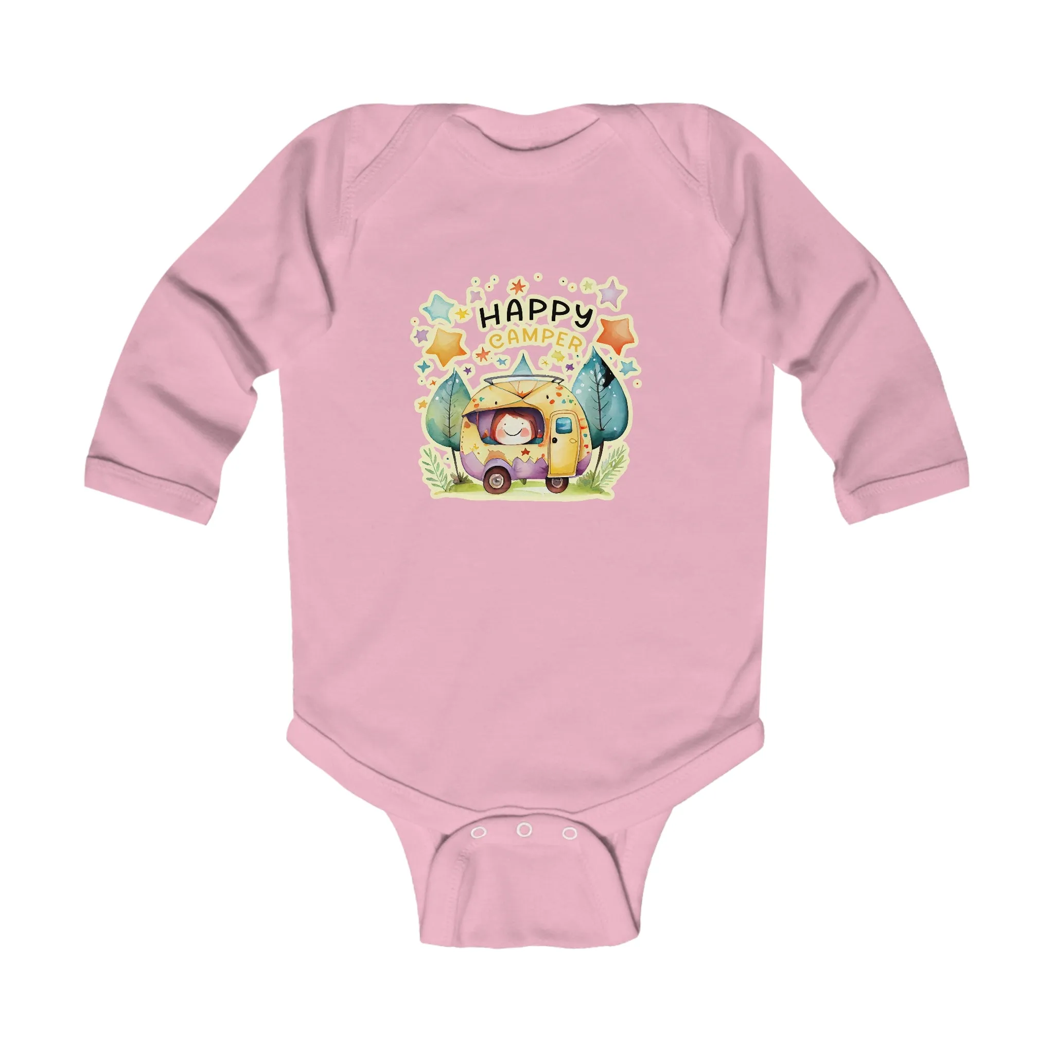 Happy Camper Infant Long Sleeve Bodysuit