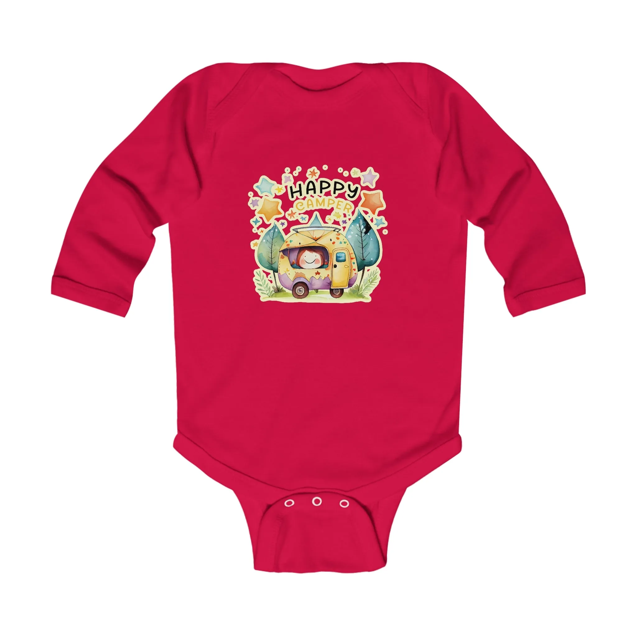 Happy Camper Infant Long Sleeve Bodysuit
