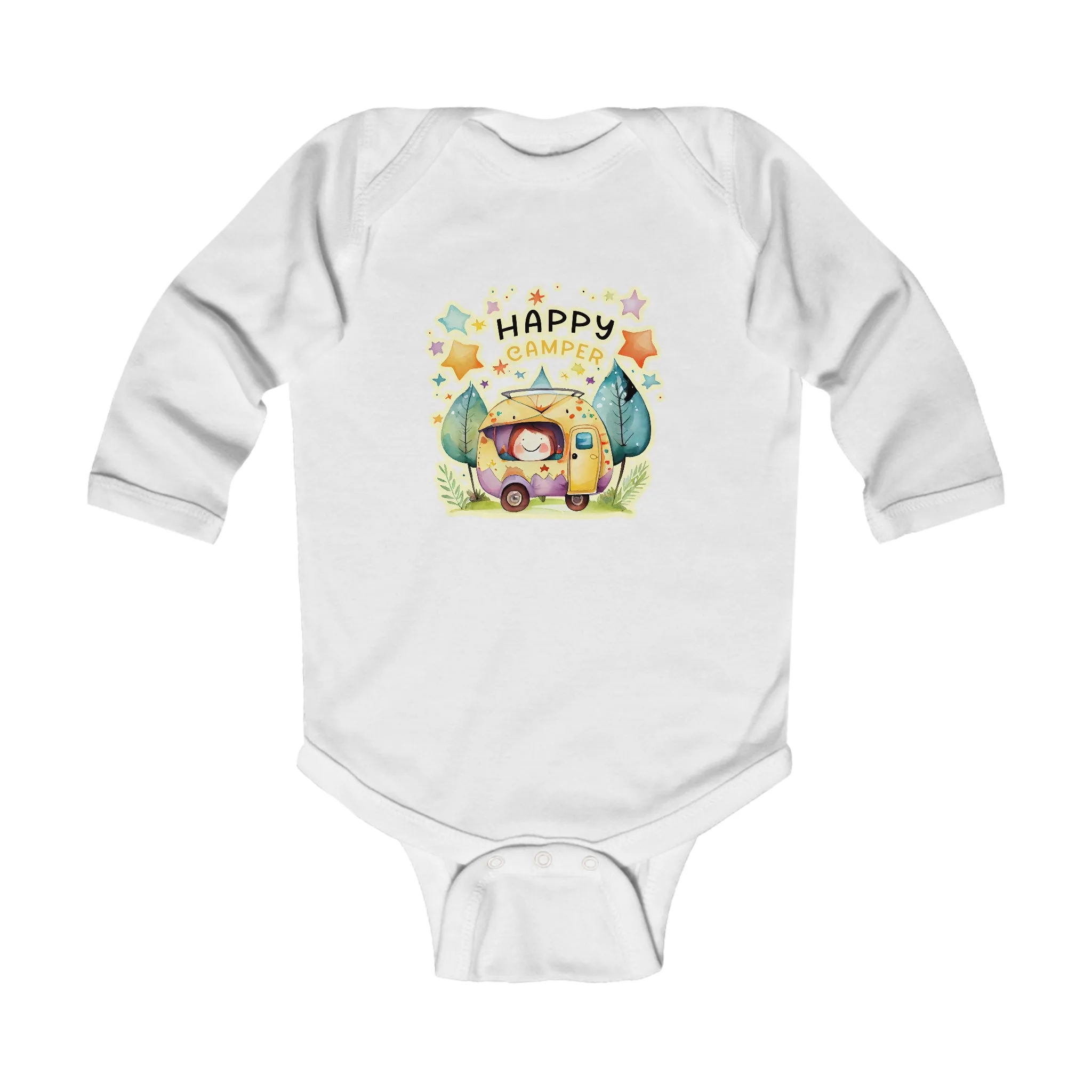 Happy Camper Infant Long Sleeve Bodysuit