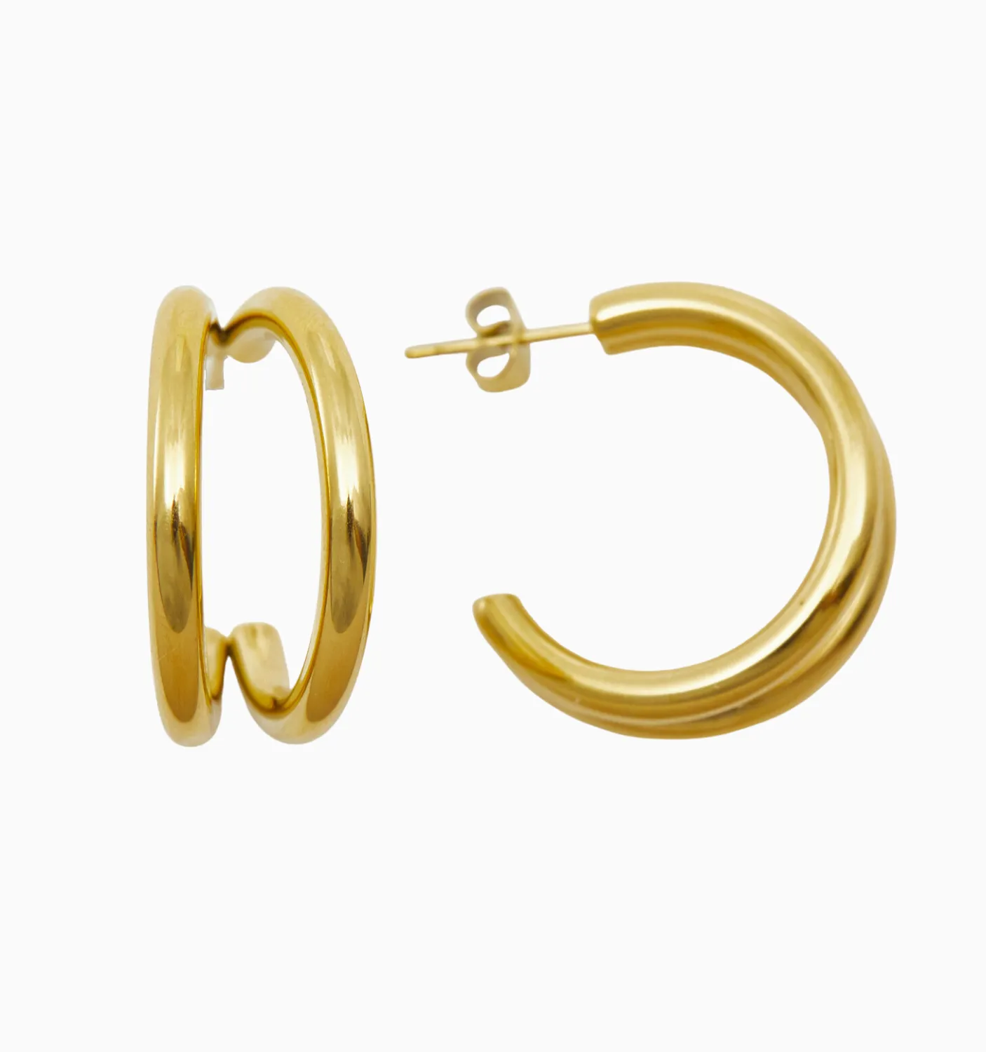 Harper Double Hoop Earrings