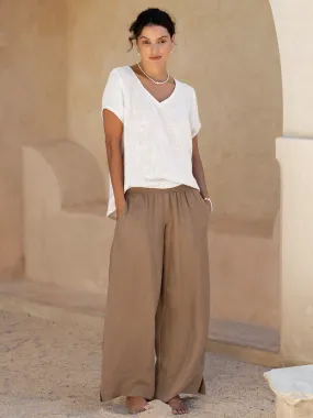 Indali French Linen Pants Cinnamon Indali French Linen Pants Cinnamon