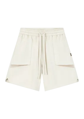 Irregular Pocket Suede Shorts Irregular Pocket Suede Shorts