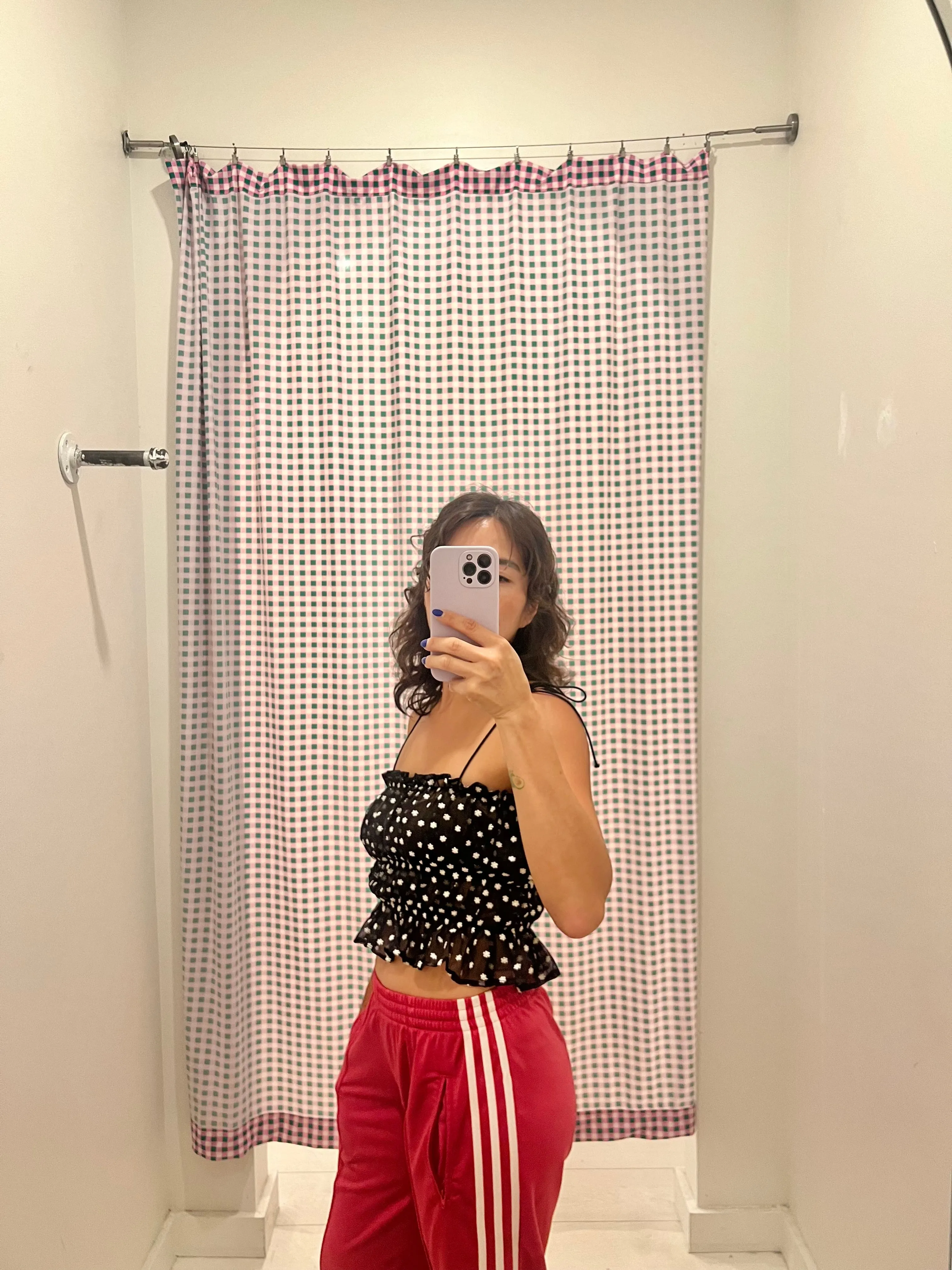 JAJU Peplum sheer top