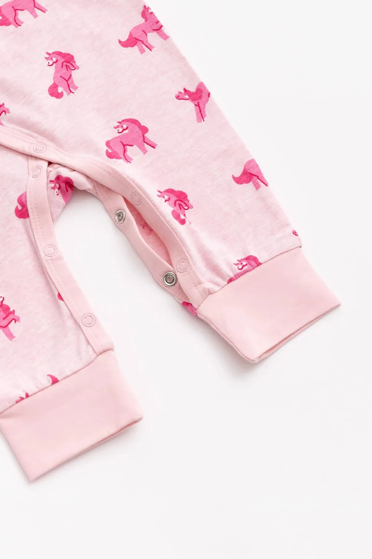Kimono Tie One-Piece_Pink Unicorns