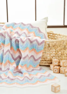 Knit Chevrons Baby Blanket Knit Chevrons Baby Blanket