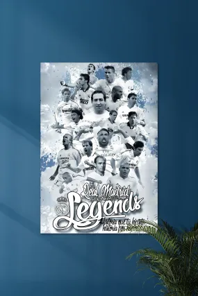 LEGENDS OF REAL MADRID | REAL MADRID | FootBall Poster LEGENDS OF REAL MADRID | REAL MADRID | FootBall Poster