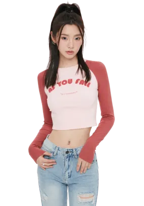 Long Sleeves Crop Top Long Sleeves Crop Top