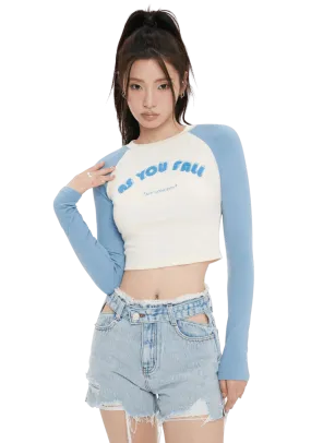 Long Sleeves Crop Top Long Sleeves Crop Top