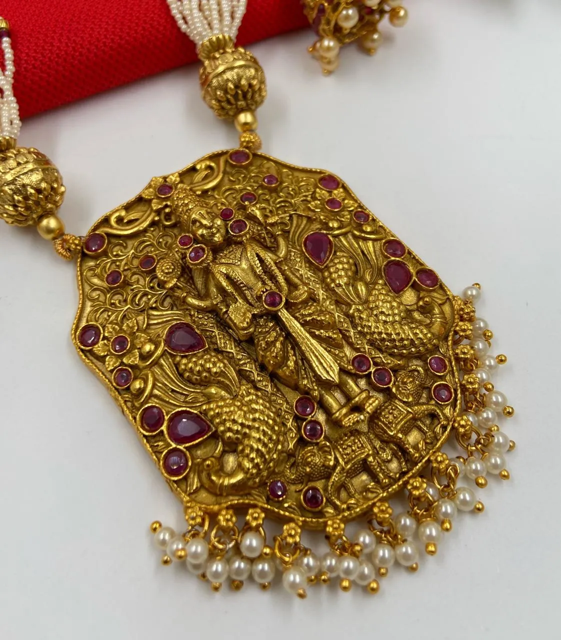 Lord Balaji Temple Necklace Set For Ladies By Gehna Shop