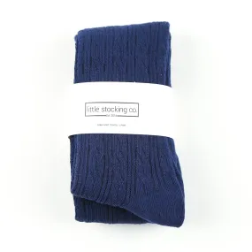 LSC116 - Navy Cable Knit Tights LSC116 - Navy Cable Knit Tights