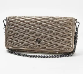 Lug Strut -Metallic Quilted Shoulder Bag Lug Strut -Metallic Quilted Shoulder Bag
