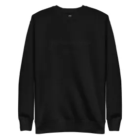Luxe Embroidered Sweatshirt- Black Luxe Embroidered Sweatshirt- Black