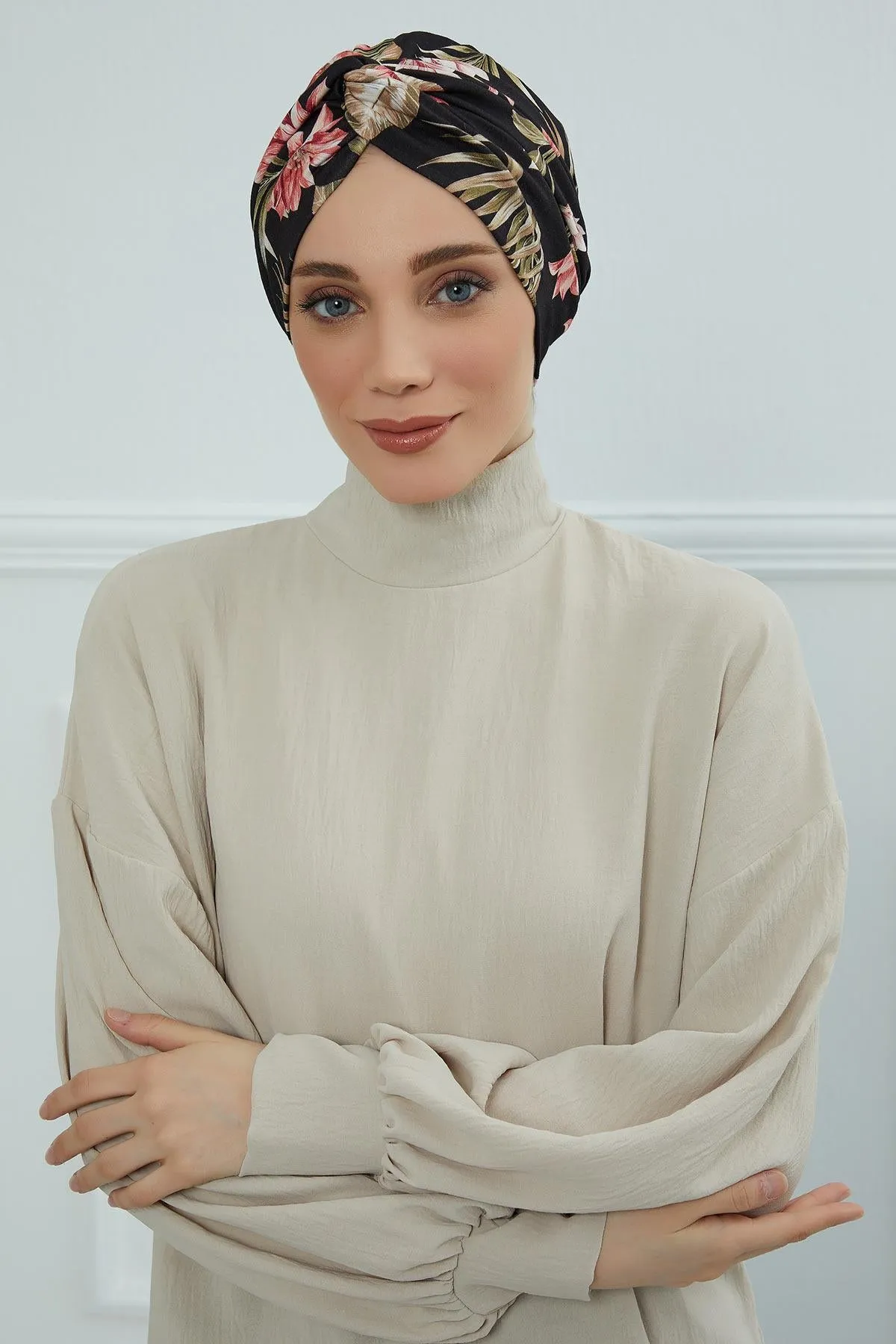 Maharajah Style Instant Turban with Various Pattern Options, Flexible Patterned Turban Bonnet Head Wrap made from Soft Cotton,B-4YD